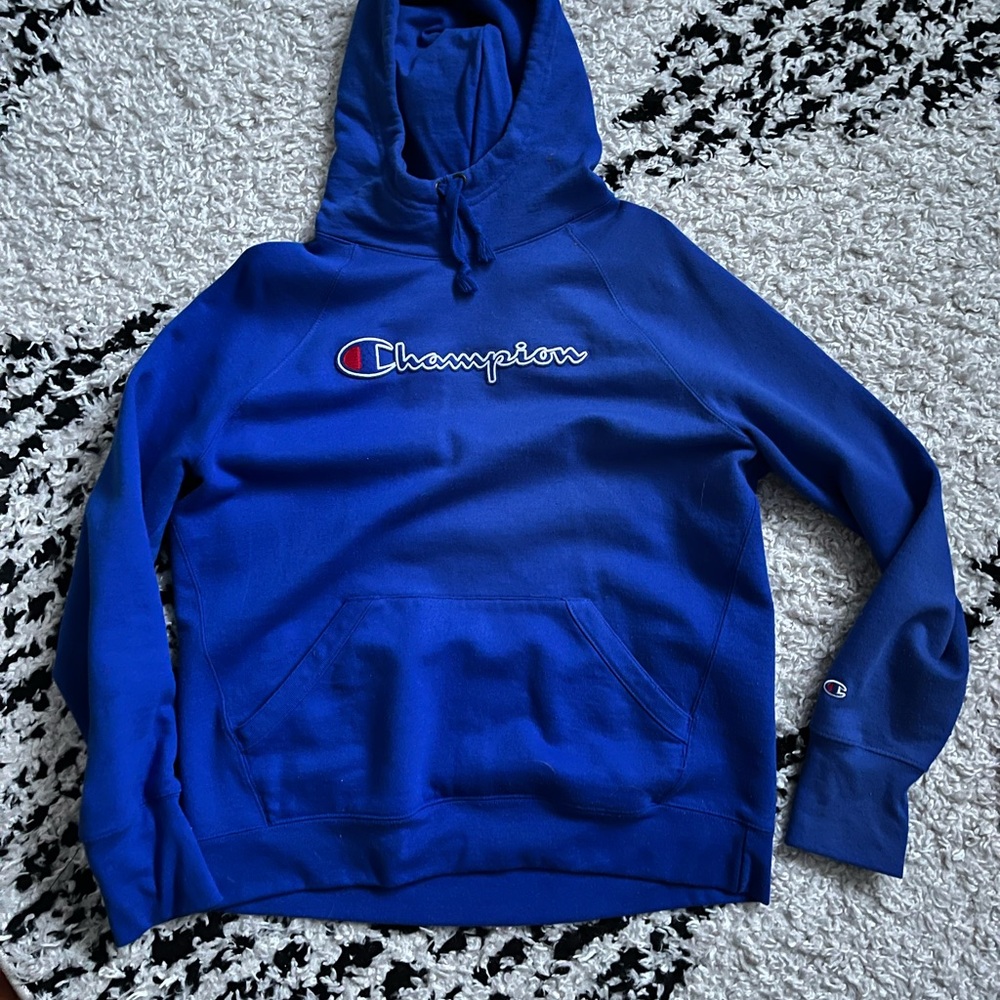Champion blue hoodie